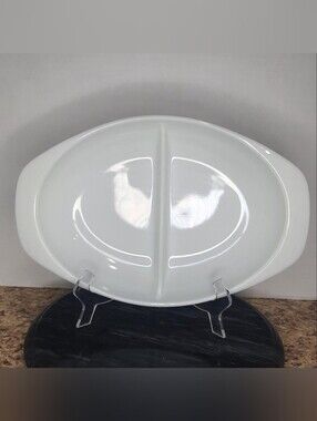 Pyrex White Opal Divided Casserole Dish